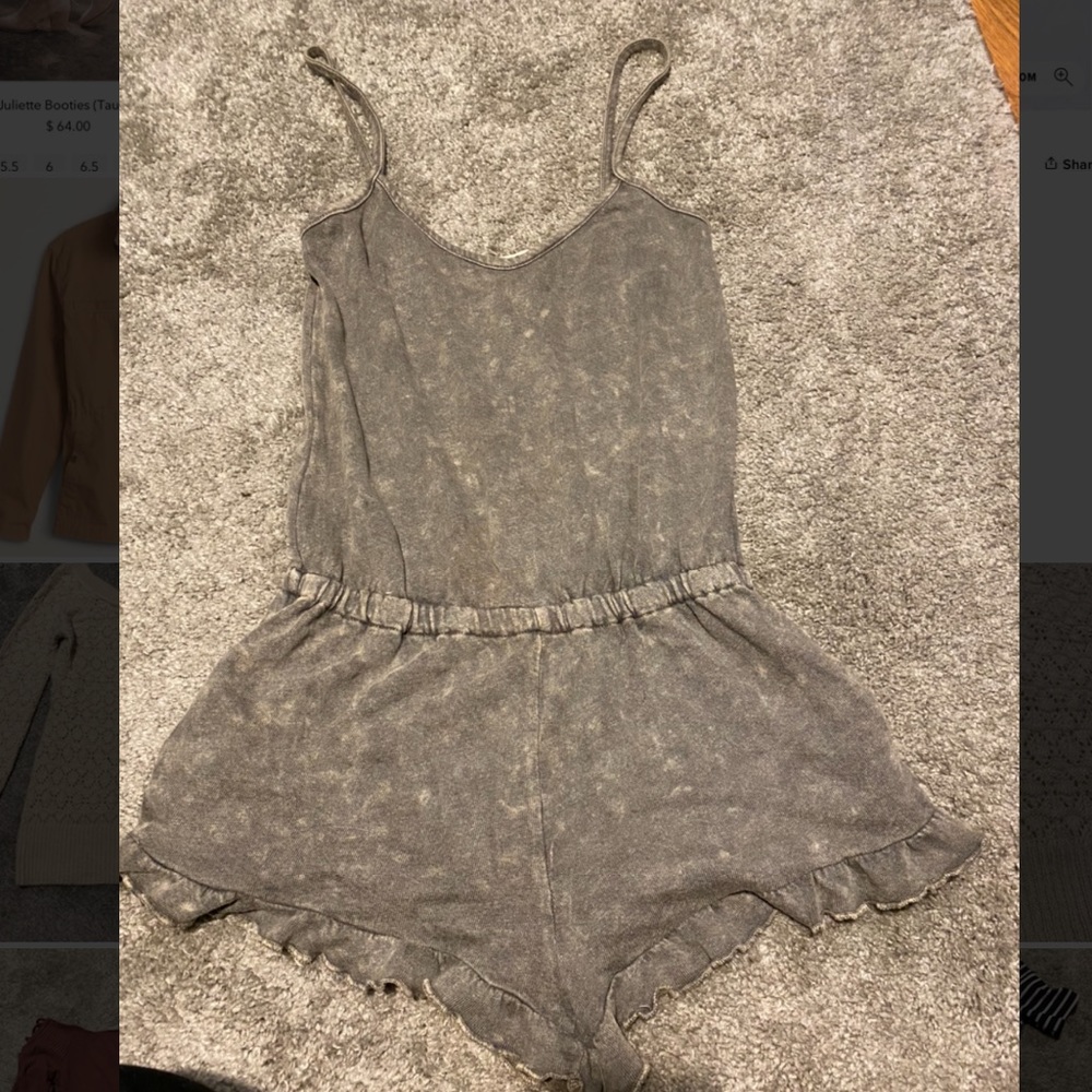 Alter’d State Olive Romper S- NEVER worn!